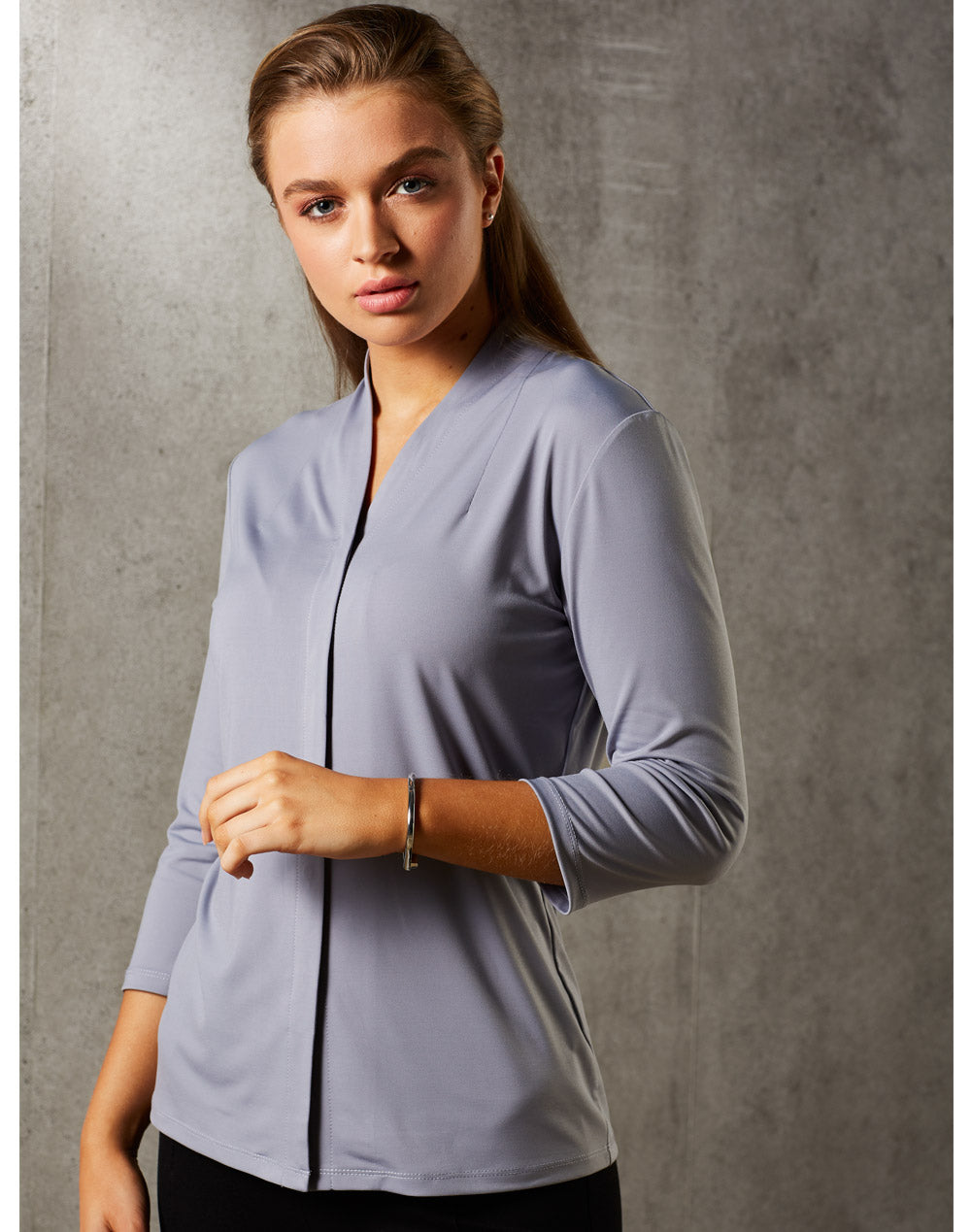 Winning Spirit -Ladies 3/4 Sleeve Stretch Knit Top Isabel- (M8830)
