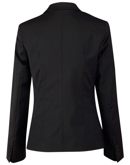 Winning Spirit -Ladies’ Wool Blend Stretch One Button Cropped Jacket-M9201