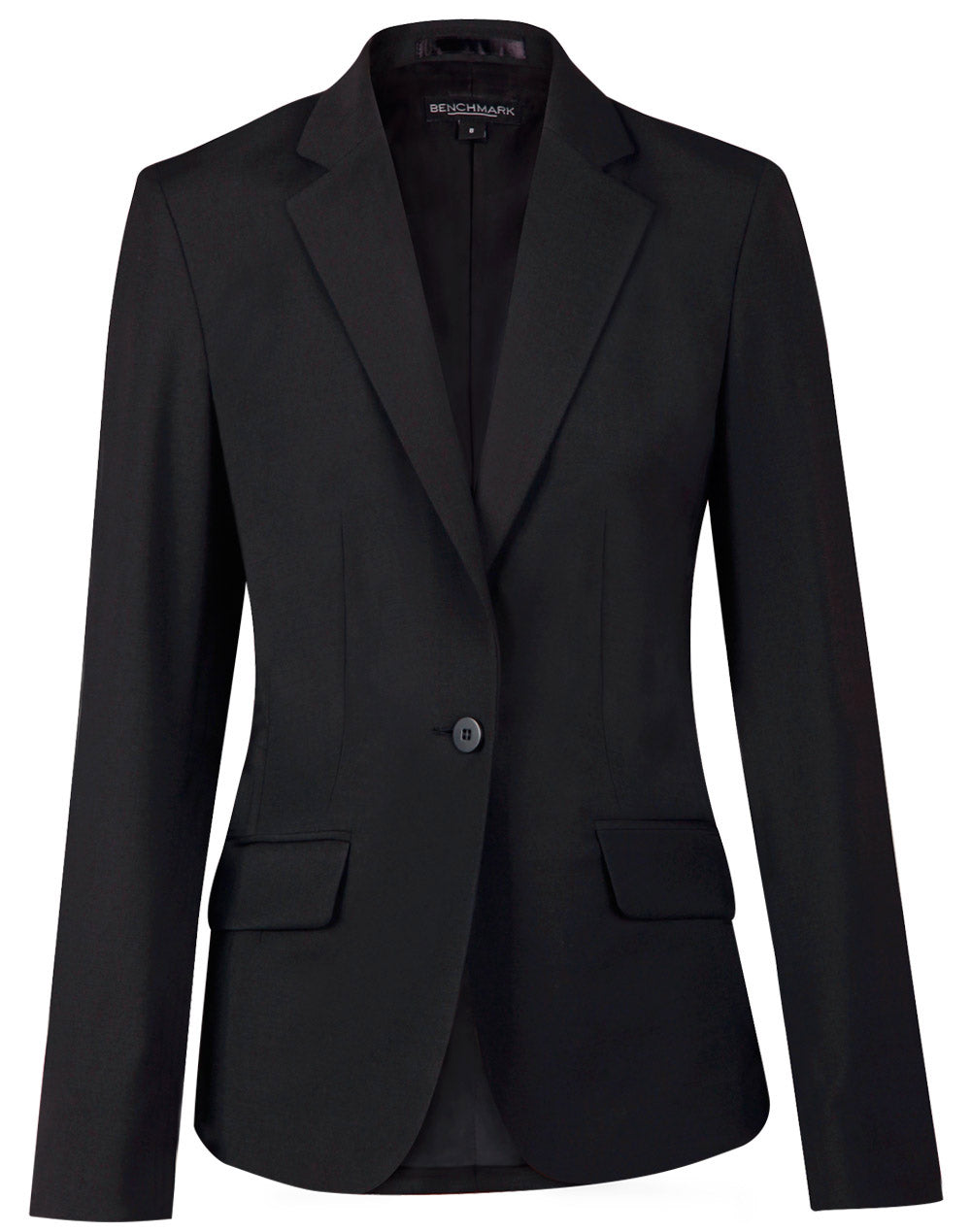 Winning Spirit -Ladies’ Wool Blend Stretch One Button Cropped Jacket-M9201