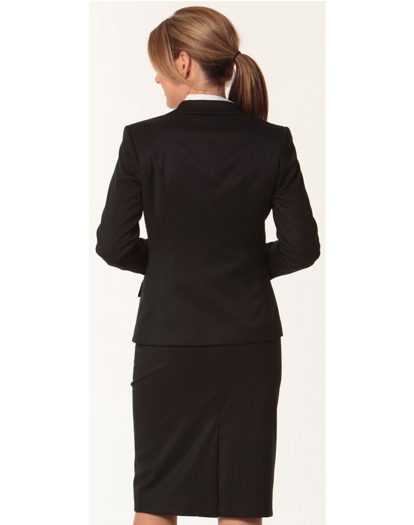 Winning Spirit-Women's Poly/Viscose Stretch One Button Cropped Jacket-M9205