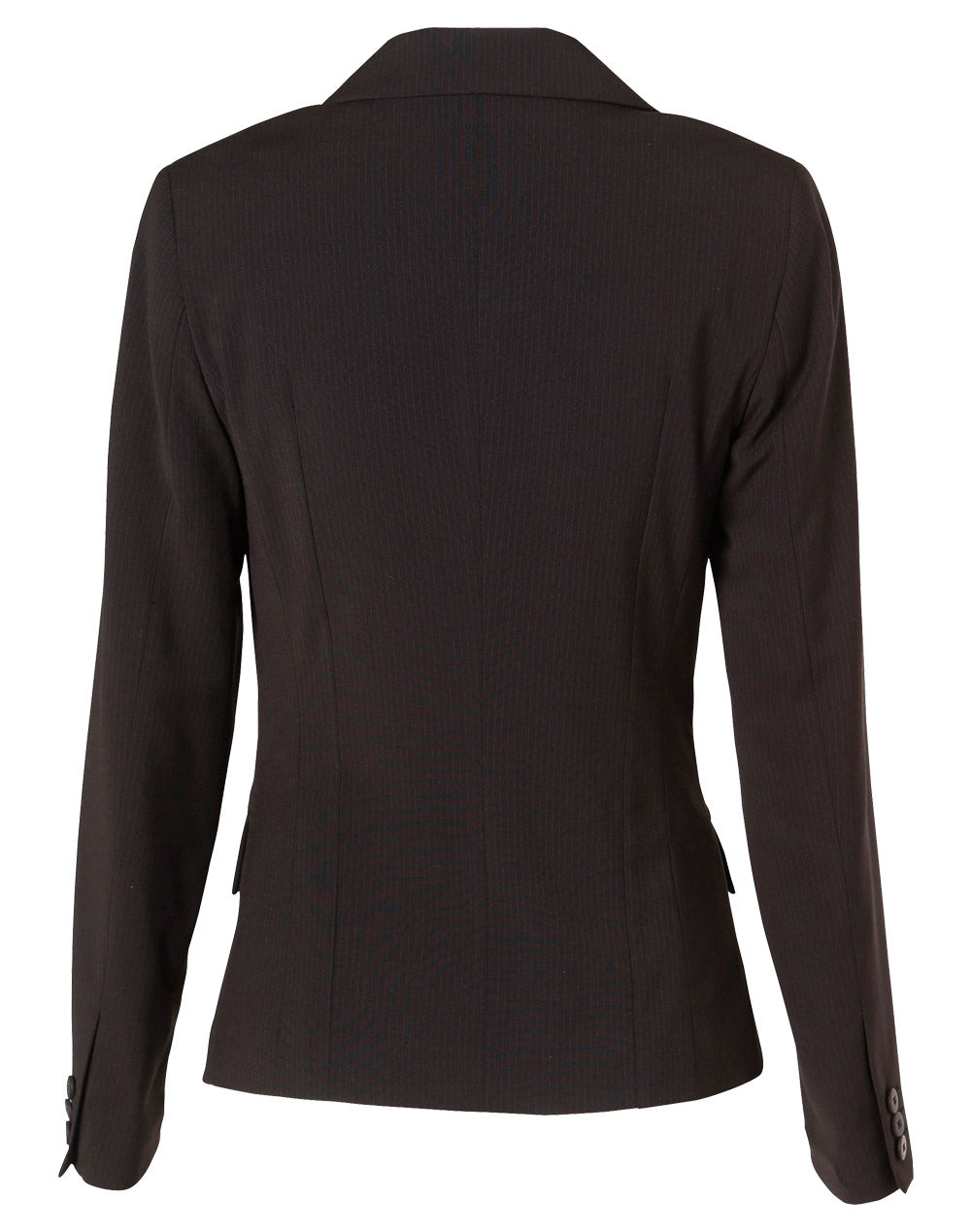Winning Spirit-Women's Poly/Viscose Stretch Stripe One Button Cropped Jacket-M9208