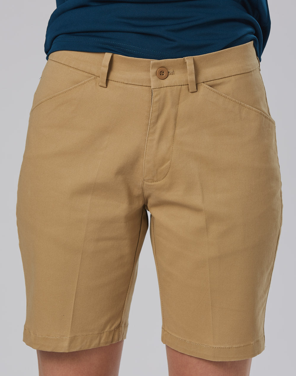 Winning Spirit-Ladies Stretch Slimfit Boston Chino Shorts-M9391