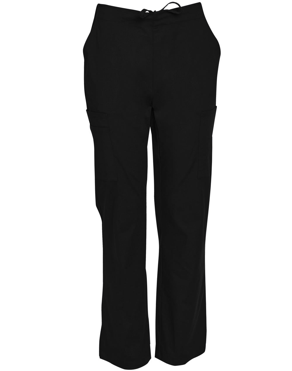 Winning Spirit-Mens Semi-Elastic Waist Tie Soild Colour Scrub Pants-M9710