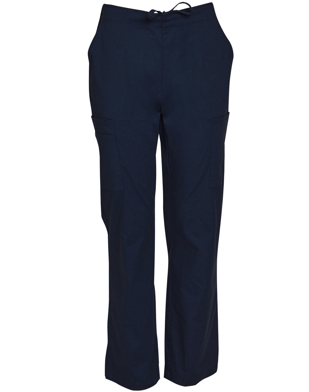 Winning Spirit-Mens Semi-Elastic Waist Tie Soild Colour Scrub Pants-M9710