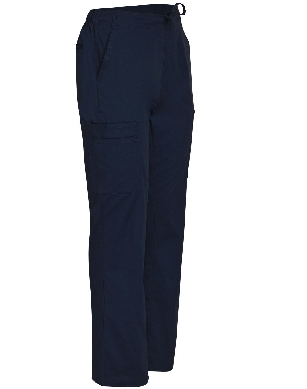 Winning Spirit-Mens Semi-Elastic Waist Tie Soild Colour Scrub Pants-M9710
