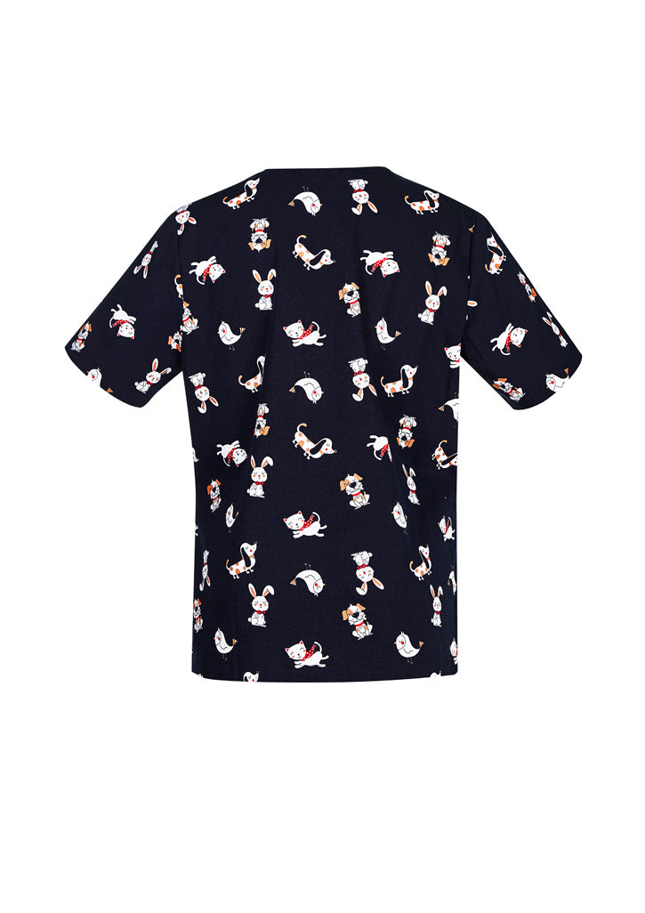 Biz Care-Womens Best Friends Scrub Top- CST147LS