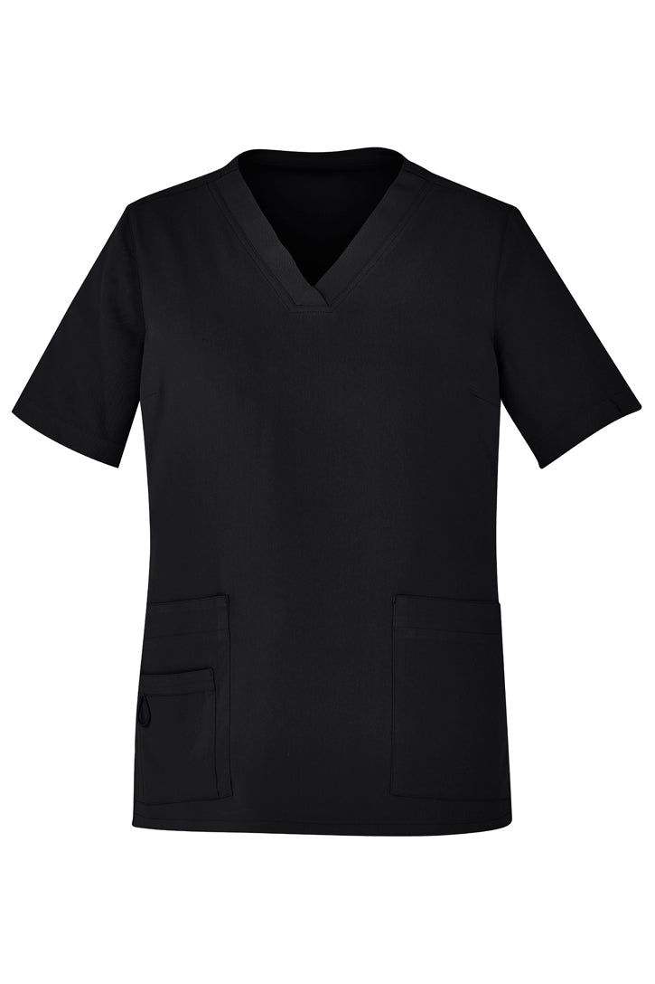 Biz Care Womens Easy Fit V-Neck Scrub Top CST941LS - Star Uniforms Australia