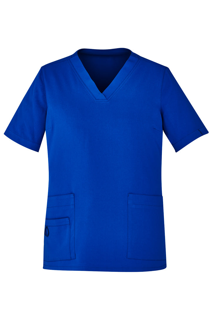 Biz Care Womens Easy Fit V-Neck Scrub Top CST941LS - Star Uniforms Australia