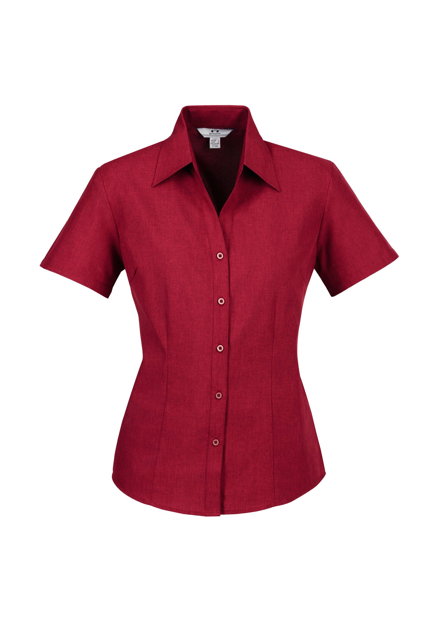 Biz Care Ladies Plain Oasis Short Sleeve Shirt LB3601 - Star Uniforms Australia
