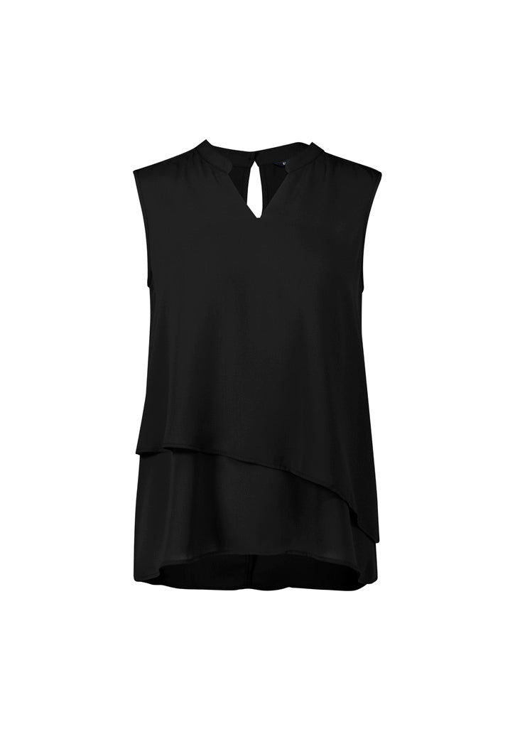 Biz Corporates - Seville Womens Sleeveless Layered Blouse - RB260LN