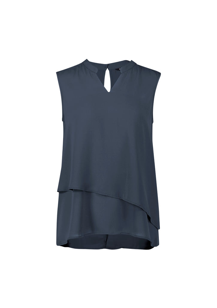 Biz Corporates - Seville Womens Sleeveless Layered Blouse - RB260LN