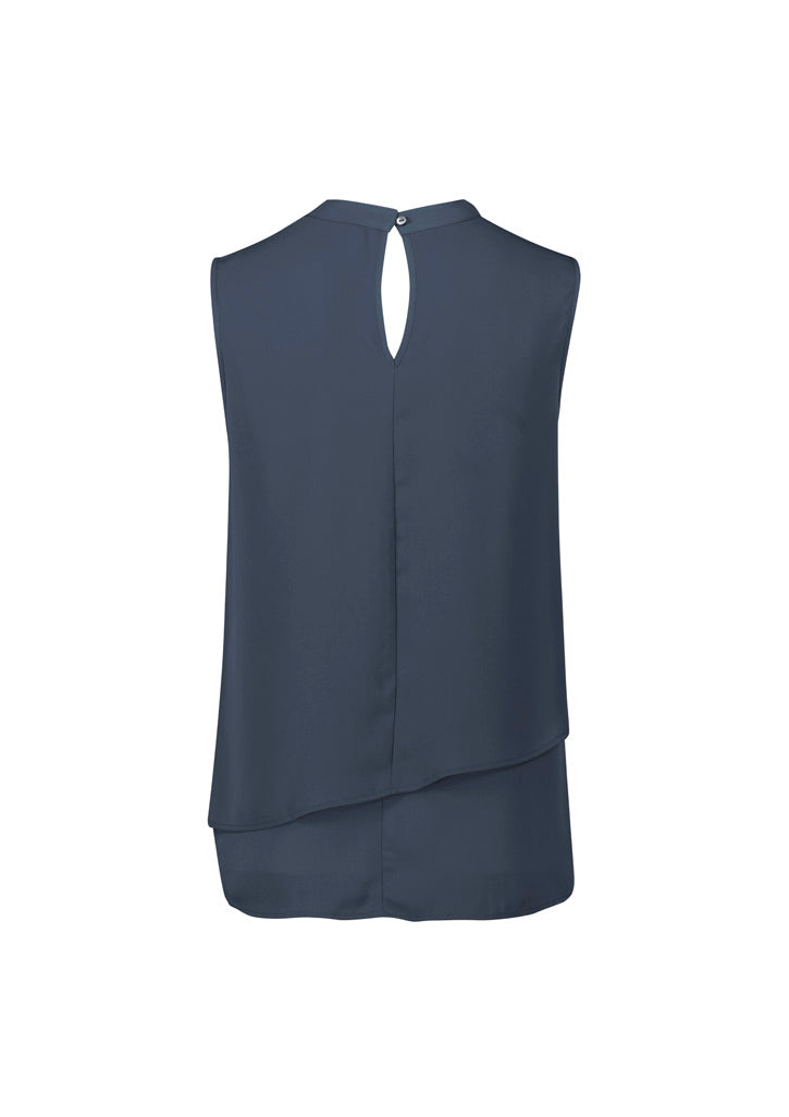 Biz Corporates - Seville Womens Sleeveless Layered Blouse - RB260LN