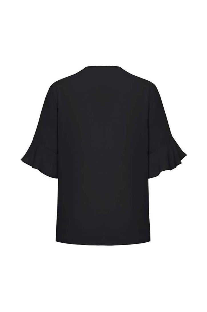 Biz Corporate Womens Aria Fluted Sleeve Blouse RB966LS - Star Uniforms Australia