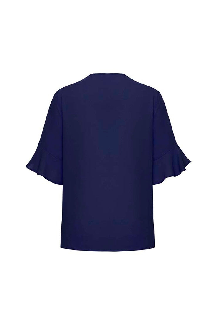 Biz Corporate Womens Aria Fluted Sleeve Blouse RB966LS - Star Uniforms Australia