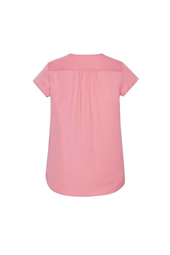 Biz Corporate Womens Kayla V-Neck Pleat Blouse RB967LS - Star Uniforms Australia