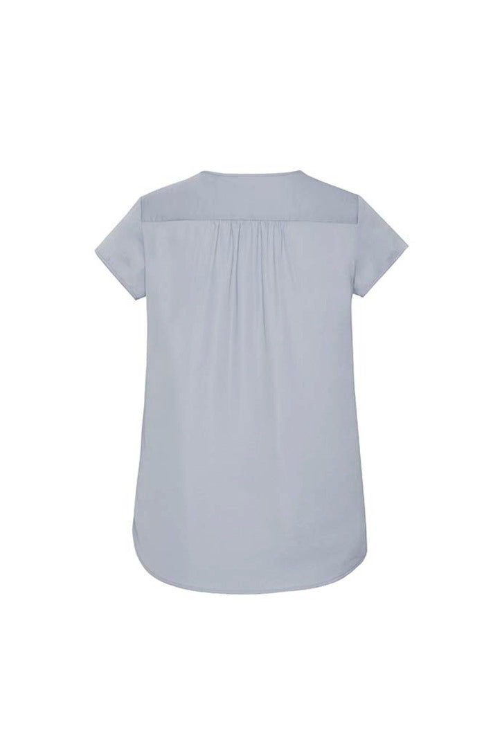Biz Corporate Womens Kayla V-Neck Pleat Blouse RB967LS - Star Uniforms Australia