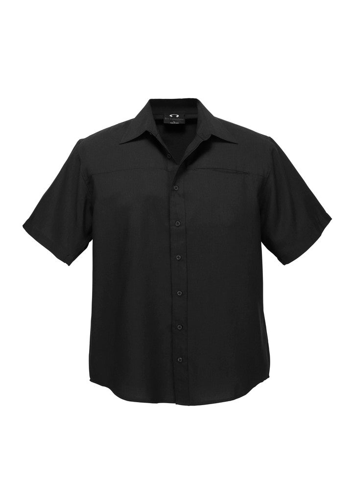 Biz Care Mens Plain Oasis Short Sleeve Shirt SH3603 - Star Uniforms Australia