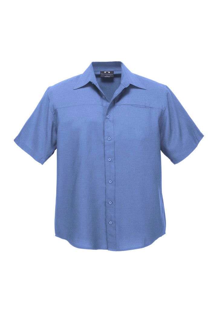Biz Care Mens Plain Oasis Short Sleeve Shirt SH3603 - Star Uniforms Australia