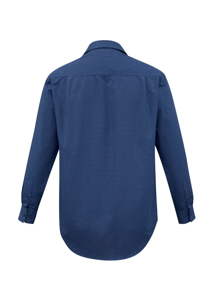 Biz Collection Mens Micro Check Long Sleeve Shirt Sh816 - Star Uniforms Australia