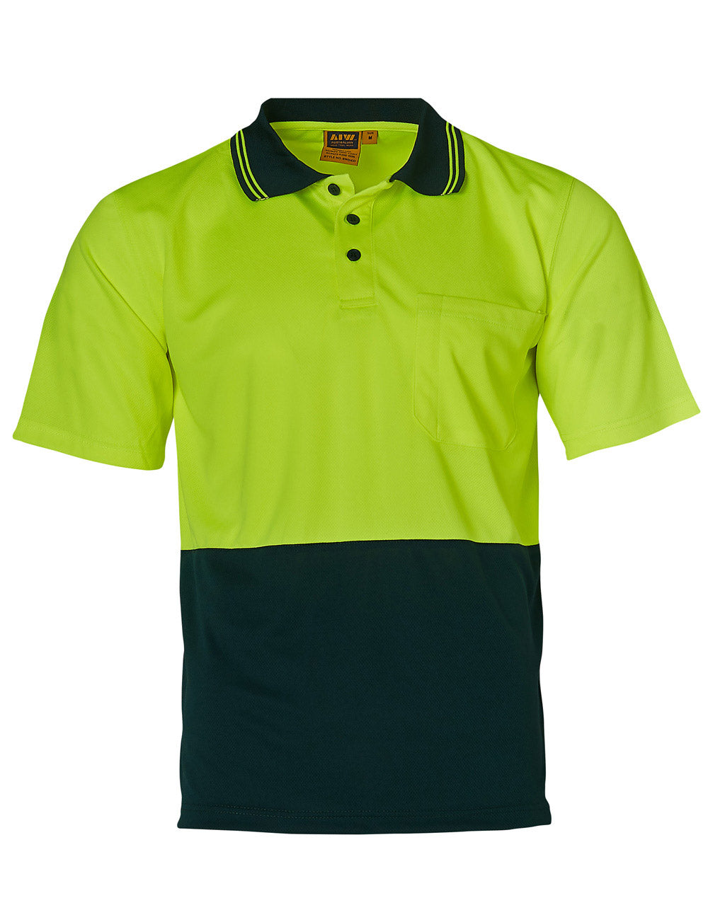Winning Spirit-Hi Visibility Short Sleeve Truedry Micro-Mesh Safety Polo-SW01TD