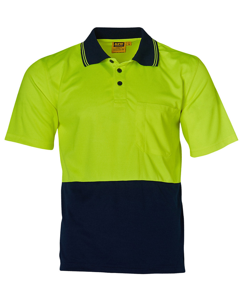 Winning Spirit-Hi Visibility Short Sleeve Truedry Micro-Mesh Safety Polo-SW01TD