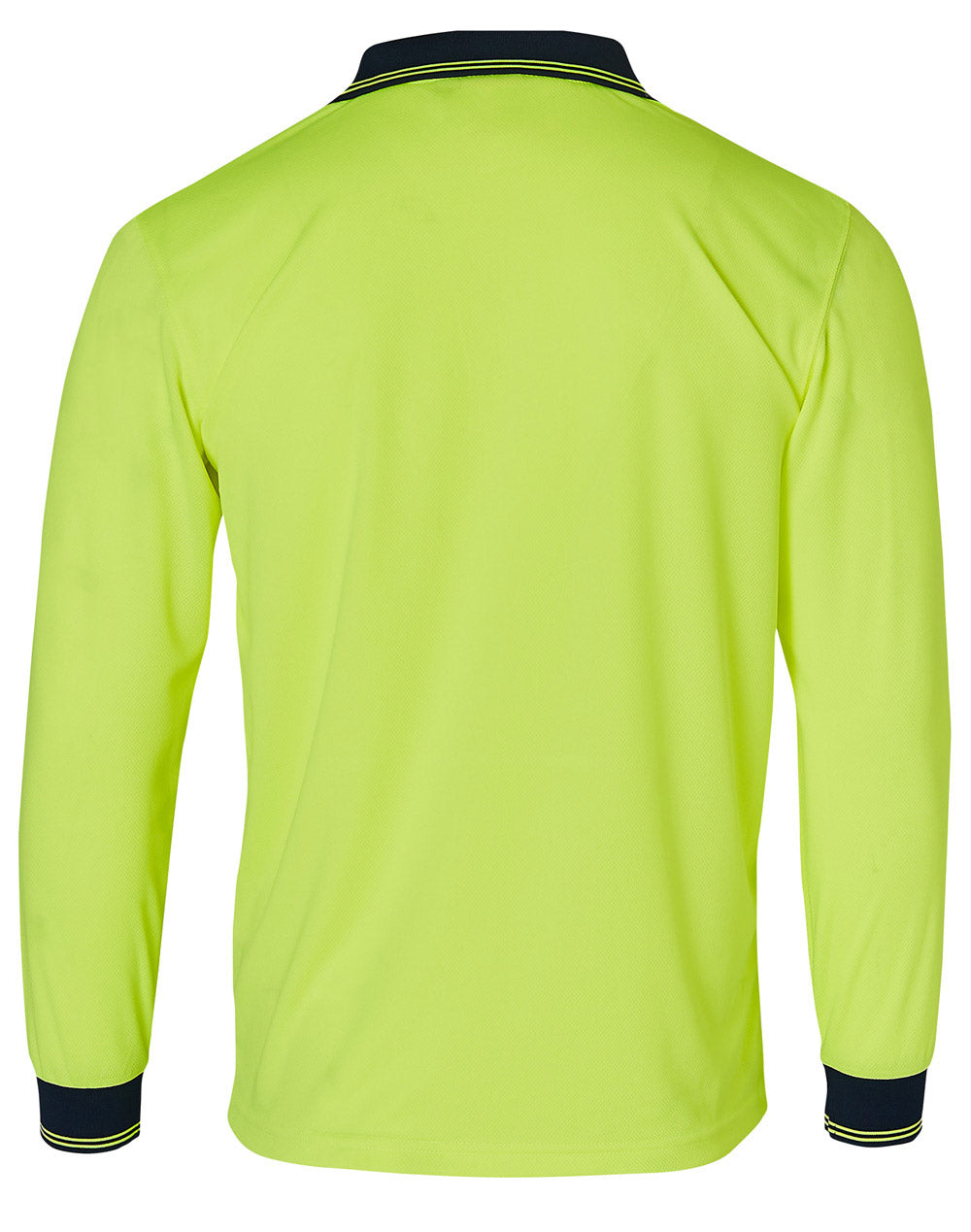 Winning Spirit-Hi Visibility Long Sleeve CoolDry Micro-mesh Safety Polo-SW05CD