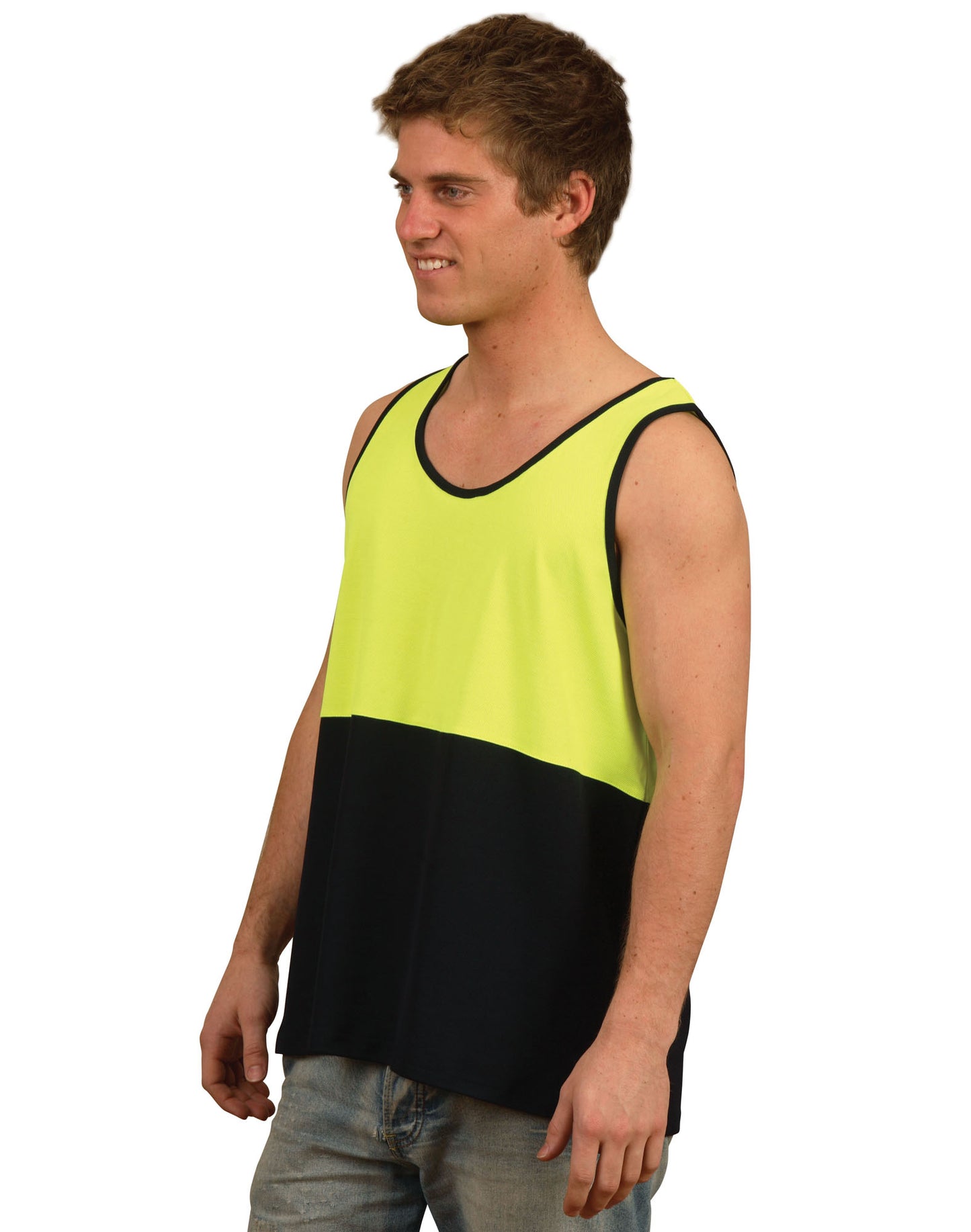 Winning Spirit-High Visibility TrueDry® Mesh Knit Safety Singlet -SW15