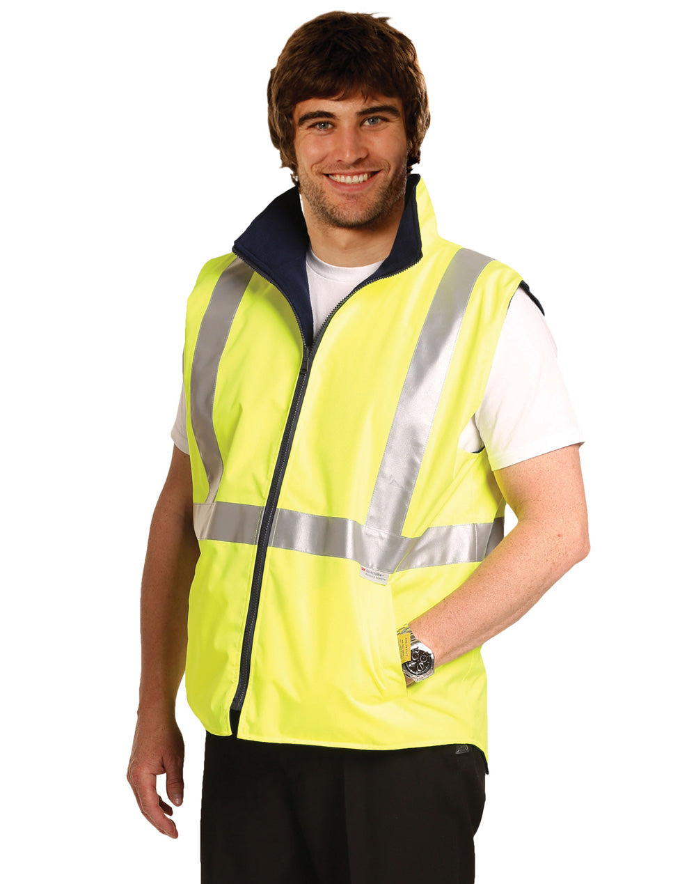 Winning Spirit-High Visibility Two Tone Vest With 3M Reflective Tapes -SW19A