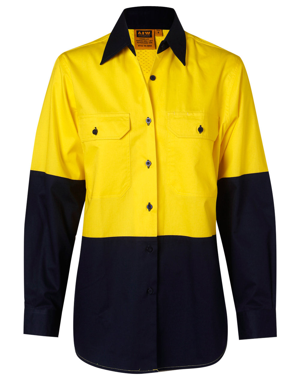 Winning Spirit-Womens Long Sleeve Hi Vis Shirts -SW64
