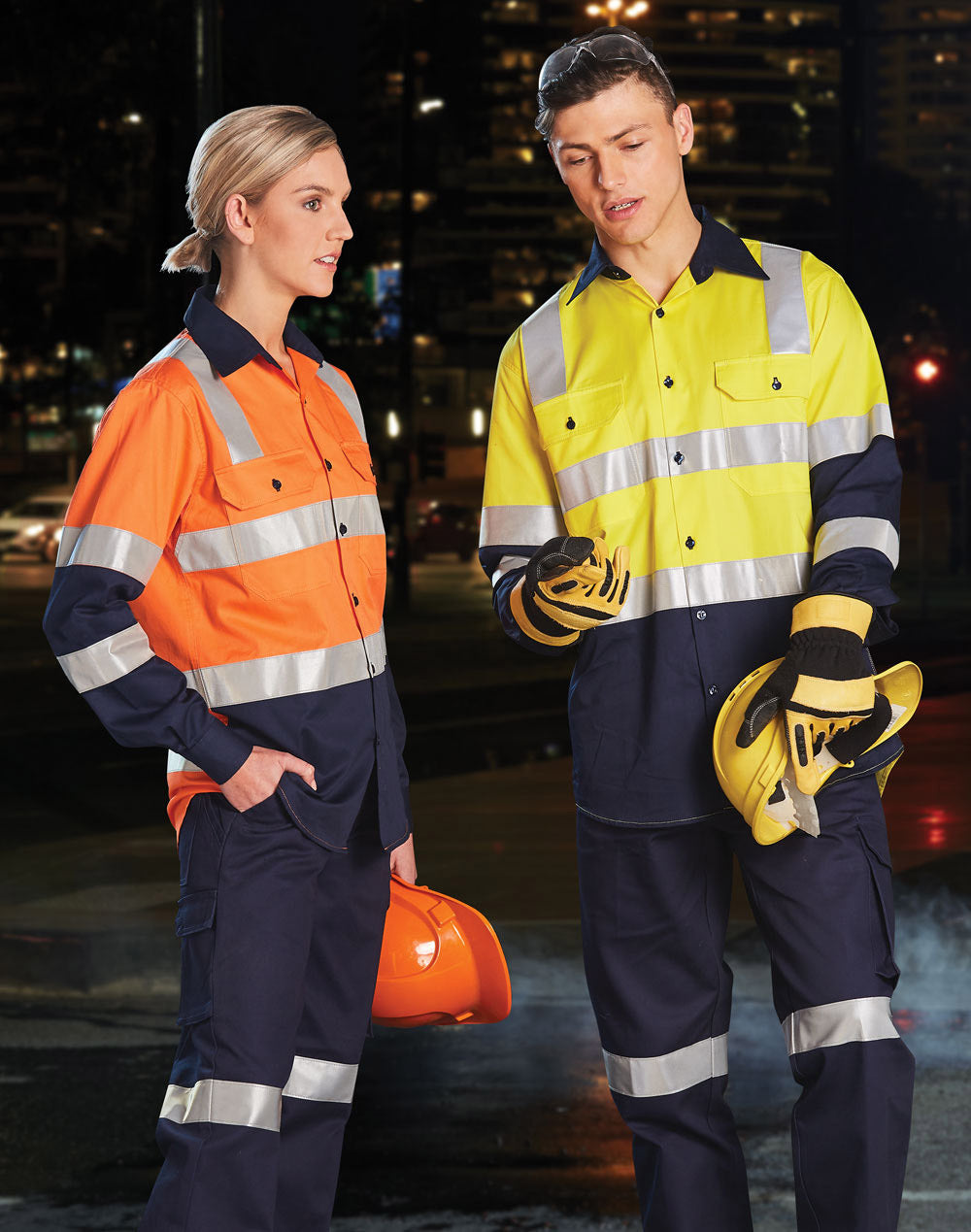 Winning Spirit-Biomotion Day/night Light Weight Safety Shirt With X Back Tape Configuration-SW70