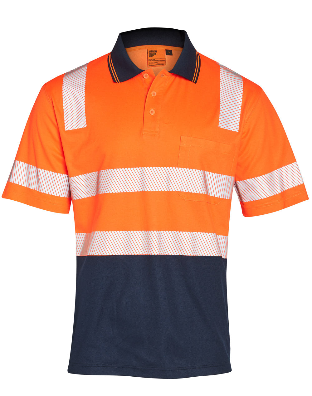 Winning Spirit-Unisex Truedry ® Biomotion Segmented SS Safety Polo-SW73