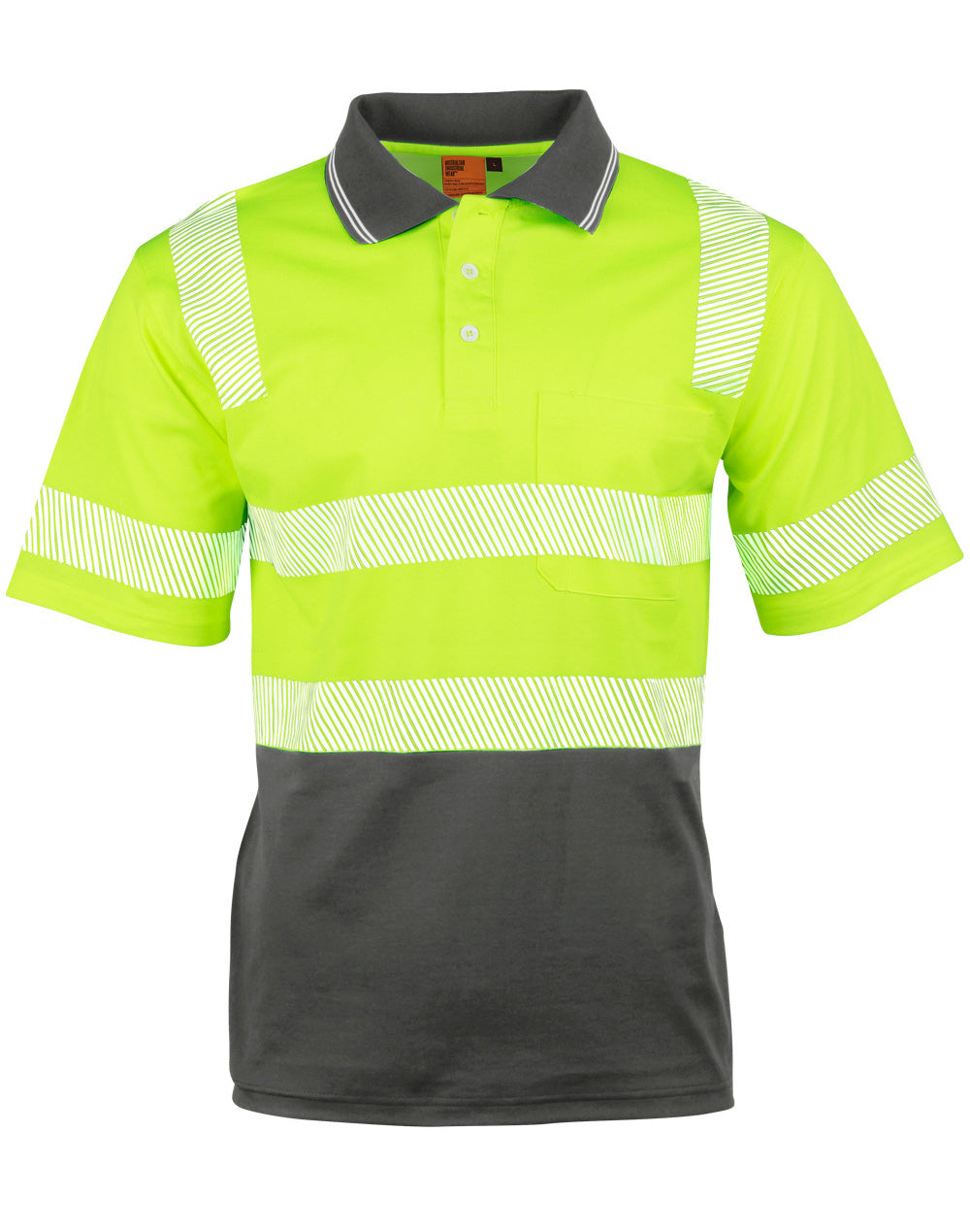 Winning Spirit-Unisex Truedry ® Biomotion Segmented SS Safety Polo-SW73
