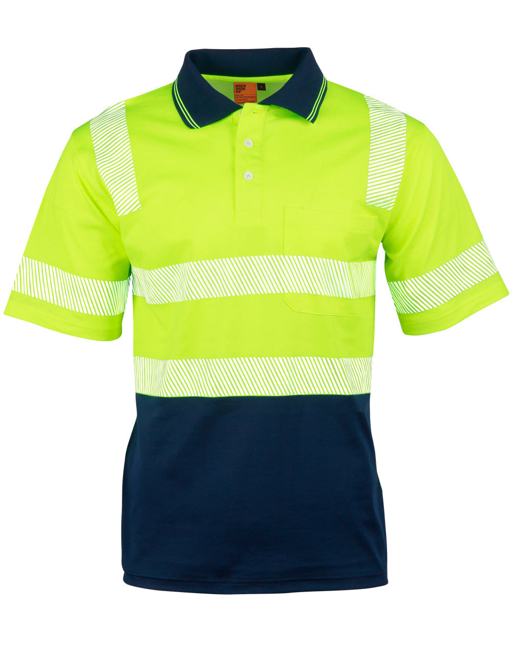 Winning Spirit-Unisex Truedry ® Biomotion Segmented SS Safety Polo-SW73