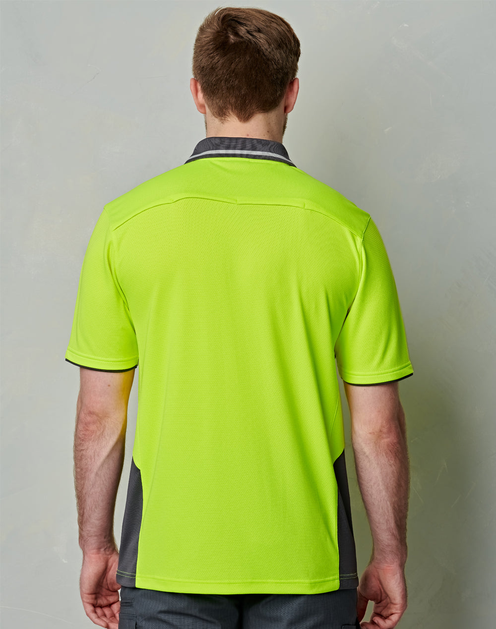 Winning Spirit-Unisex Hi-Vis Bamboo Charcoal Vented SS Polo-SW79