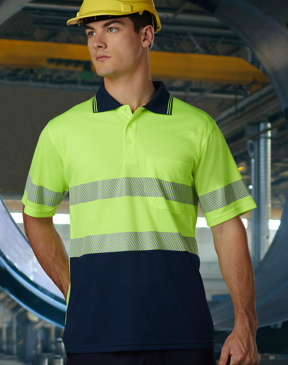 Winning Spirit Unisex Cooldry® Segmented SS Polo - SW85