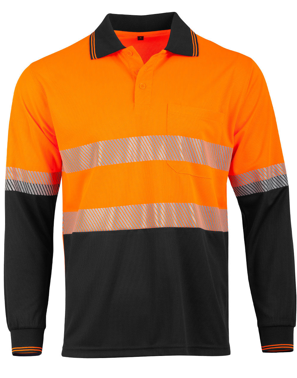Winning Spirit Unisex Cooldry® Segmented LS Polo -SW86