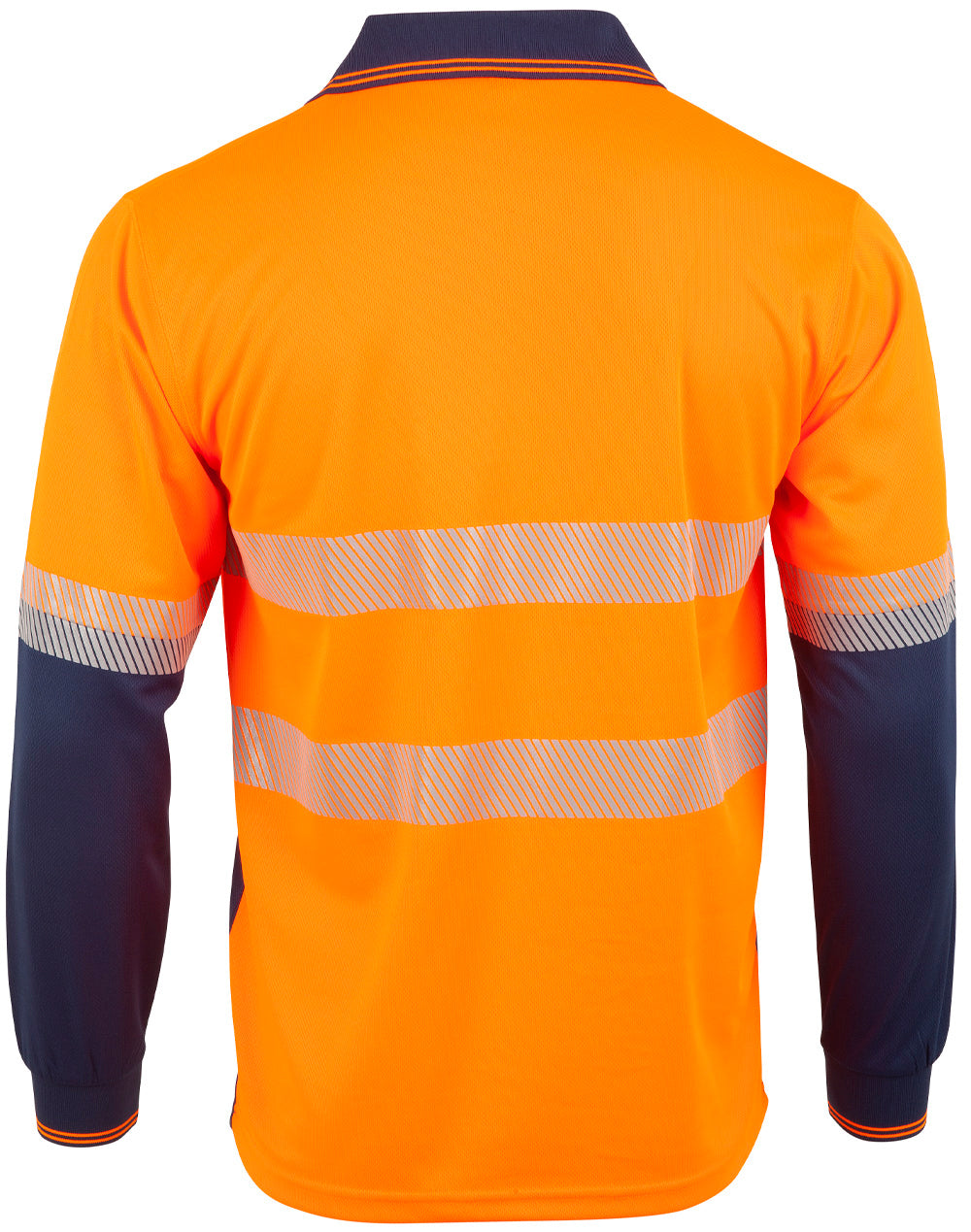 Winning Spirit Unisex Cooldry® Segmented LS Polo -SW86