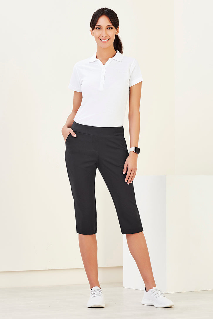 Biz Care-Womens Jane 3/4 Length Stretch Pant-CL040LL