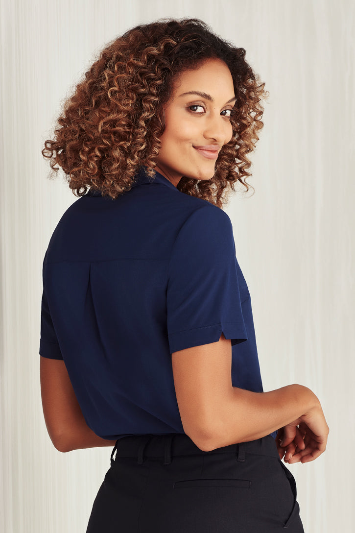 Biz Care Womens Easy Stretch Short Sleeve Shirt CS947LS - Star Uniforms Australia