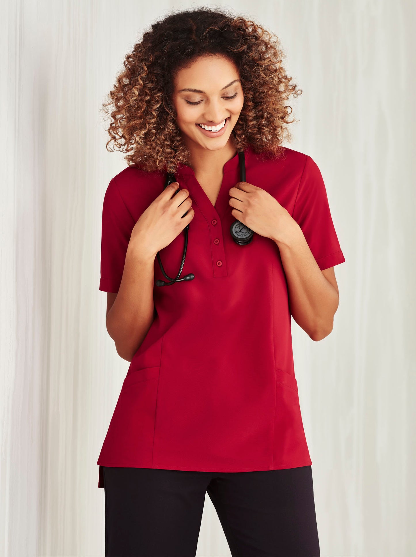 Biz Care Womens Easy Stretch Tunic CS949LS - Star Uniforms Australia