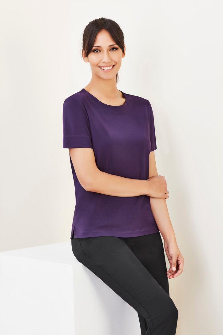Biz Care Womens Soft Jersey T-Top CS952LS