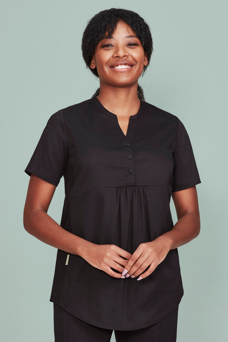 Biz Care - Rose Womens Tunic Scrub Top - CST243LS