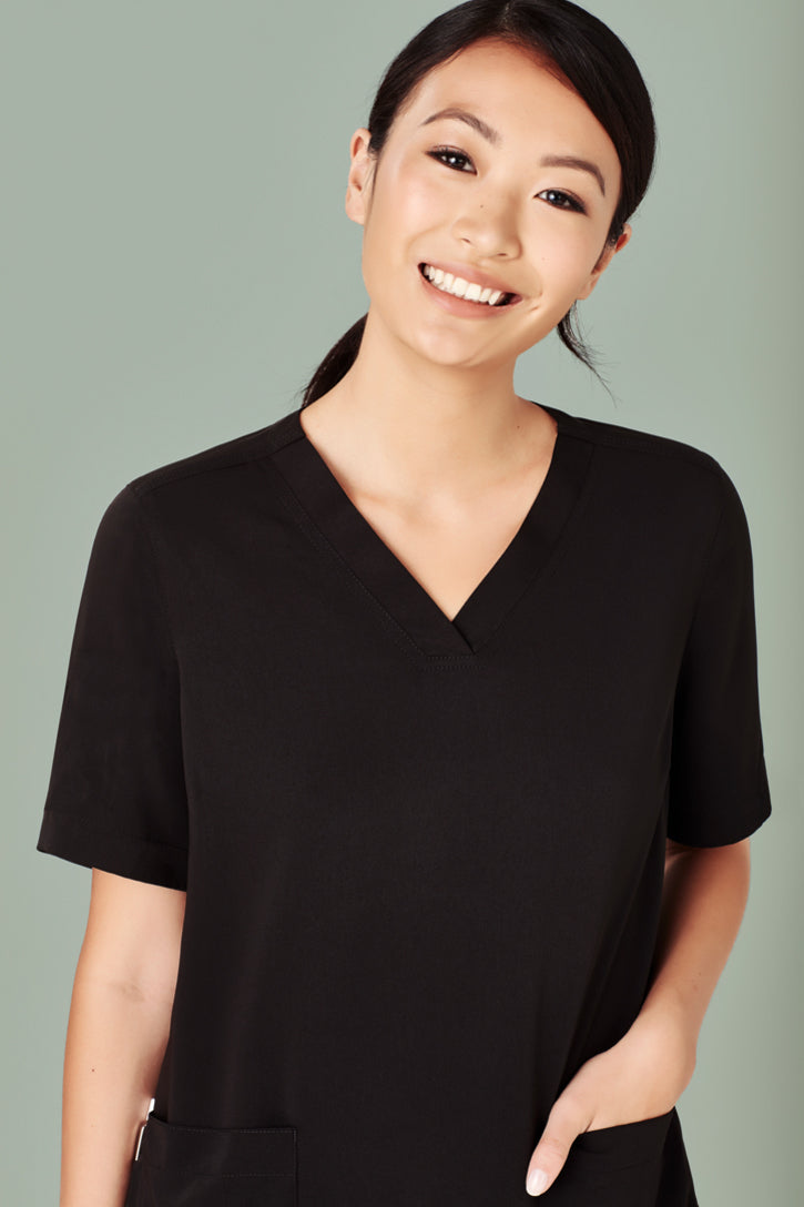Biz Care Womens Easy Fit V-Neck Scrub Top CST941LS - Star Uniforms Australia