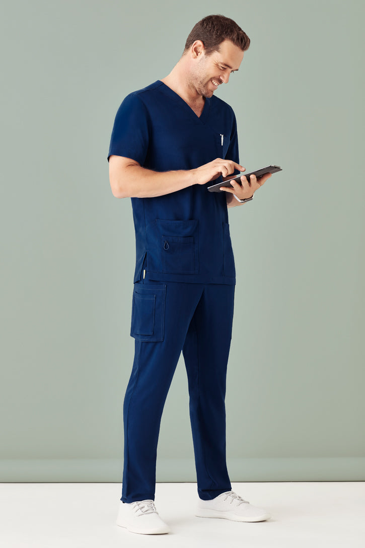 Biz Care Mens V-Neck Scrub Top CST945MS - Star Uniforms Australia