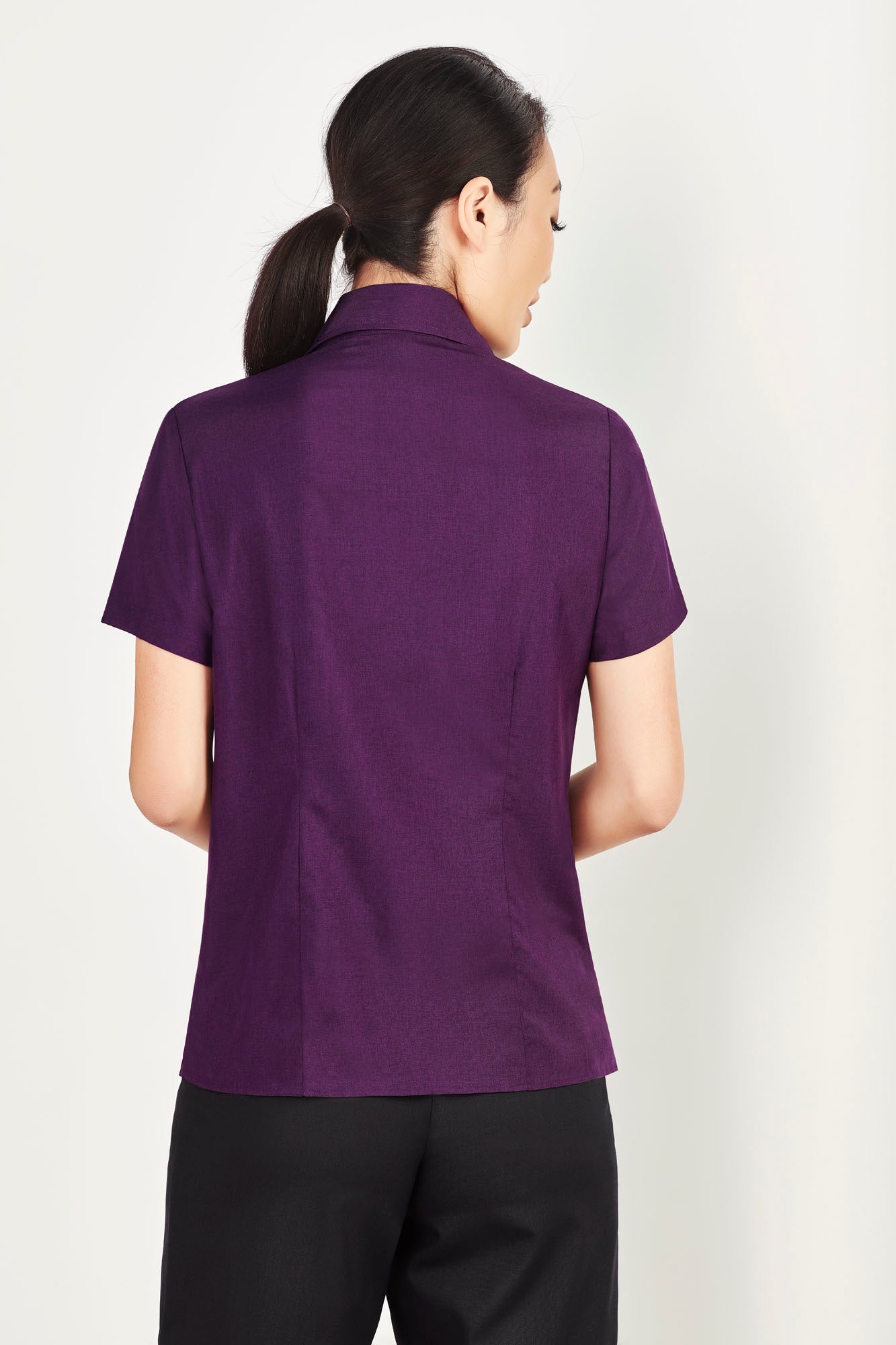 Biz Care Ladies Plain Oasis Short Sleeve Shirt LB3601 - Star Uniforms Australia