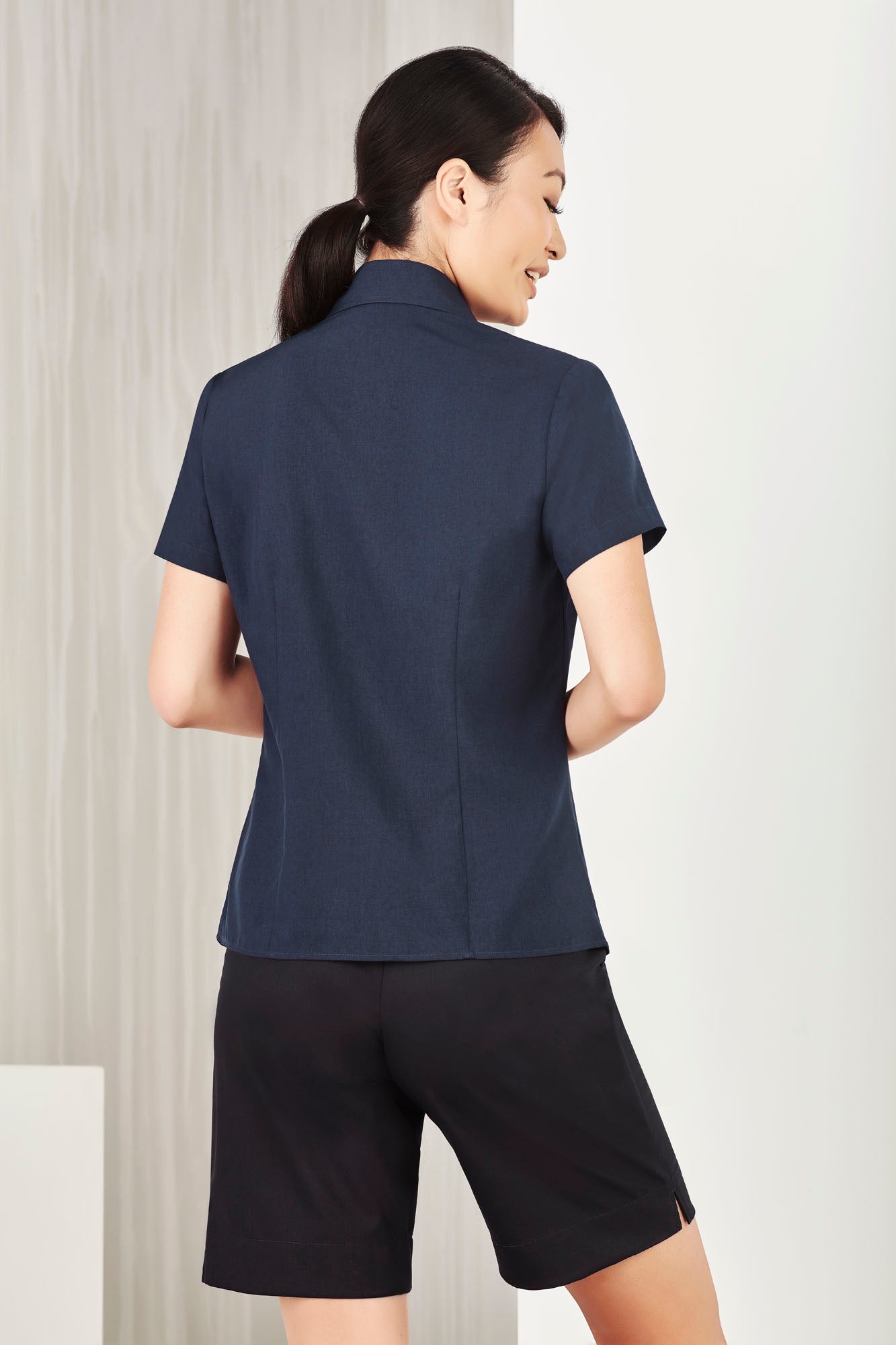 Biz Care Ladies Plain Oasis Short Sleeve Shirt LB3601 - Star Uniforms Australia