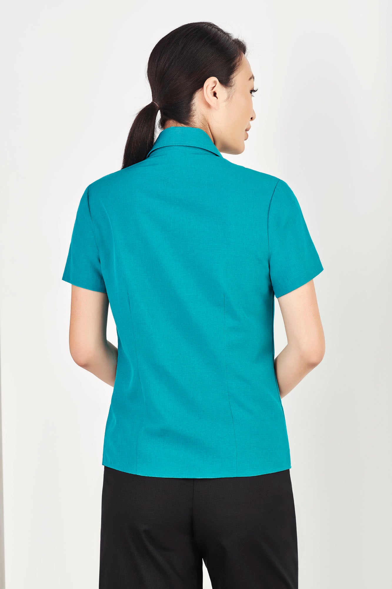 Biz Care Ladies Plain Oasis Short Sleeve Shirt LB3601 - Star Uniforms Australia