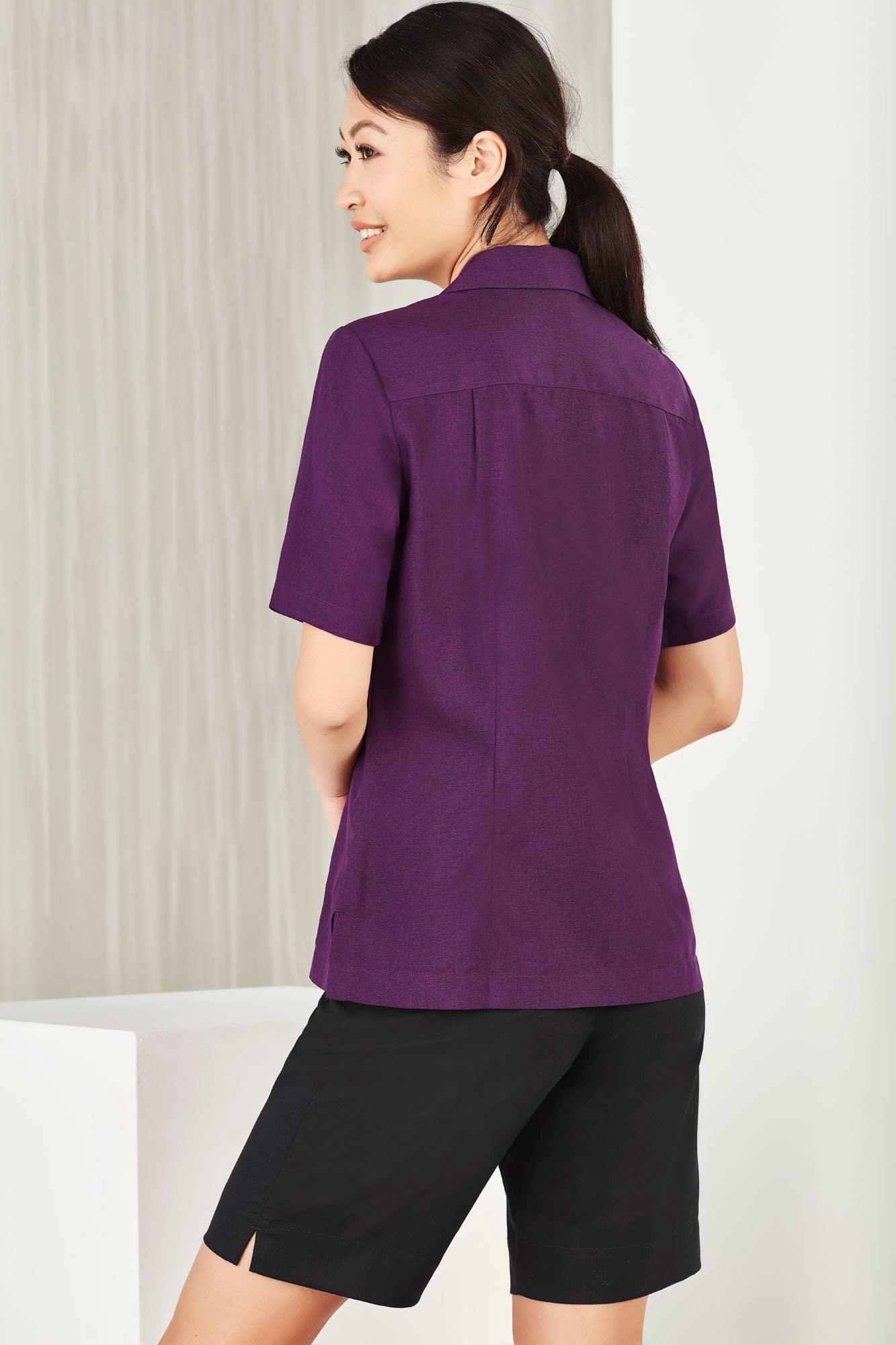 Biz Care Ladies Plain Oasis Overblouse S265LS - Star Uniforms Australia