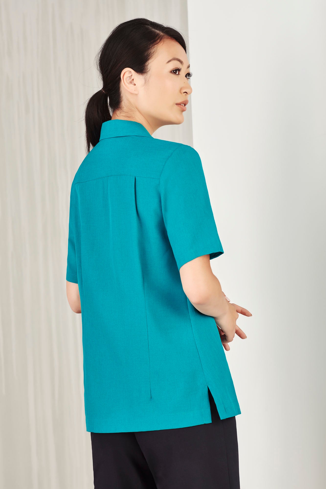 Biz Care Ladies Plain Oasis Overblouse S265LS - Star Uniforms Australia
