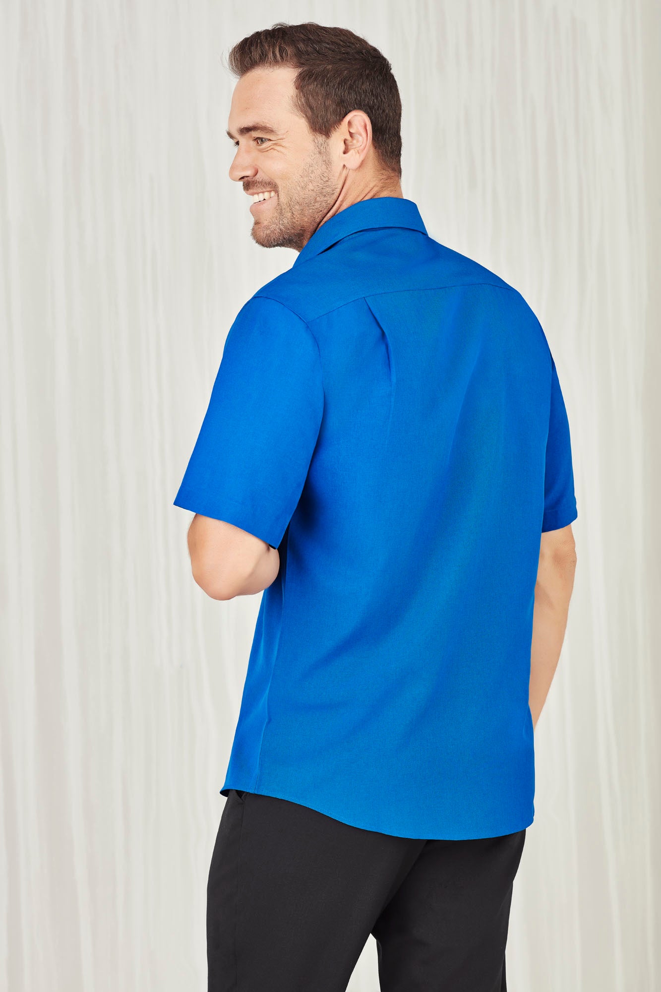 Biz Care Mens Plain Oasis Short Sleeve Shirt SH3603 - Star Uniforms Australia